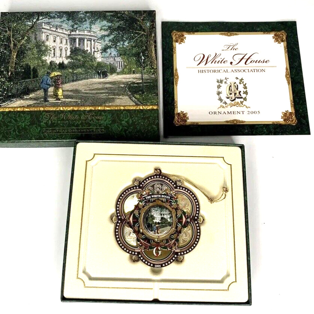 NEW 2005 The White House Historical Association Christmas Ornament Box Booklet